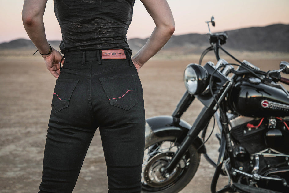 Women's Vapor Mixed Media Leather Moto Riding Pant